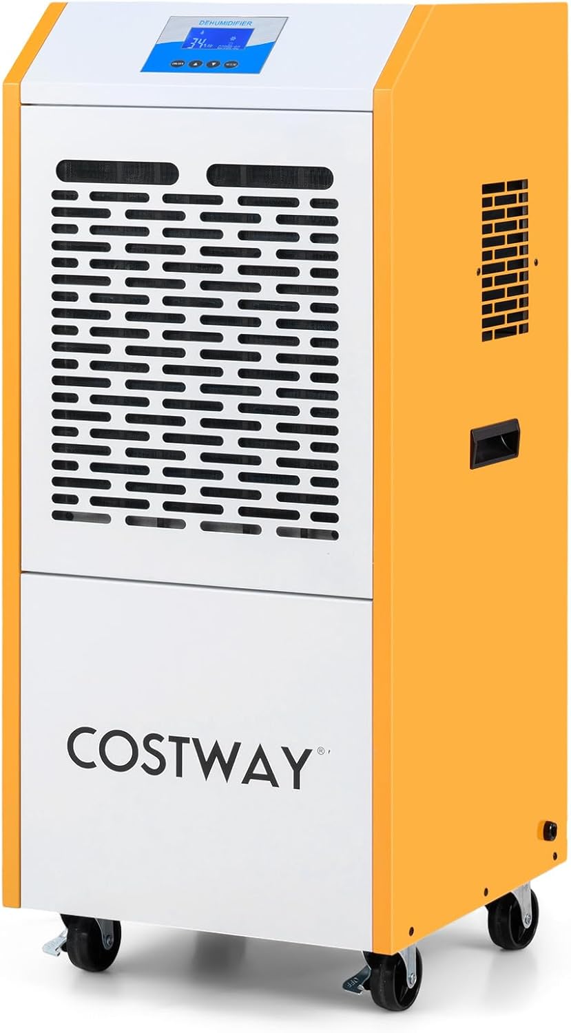 290-Pint Commercial Dehumidifier w/ Pump & Drain Hose